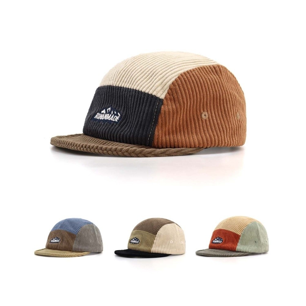 Corduroy Cap 5 Panel - Retro Corduroy Baseball Cap Streetwear Style