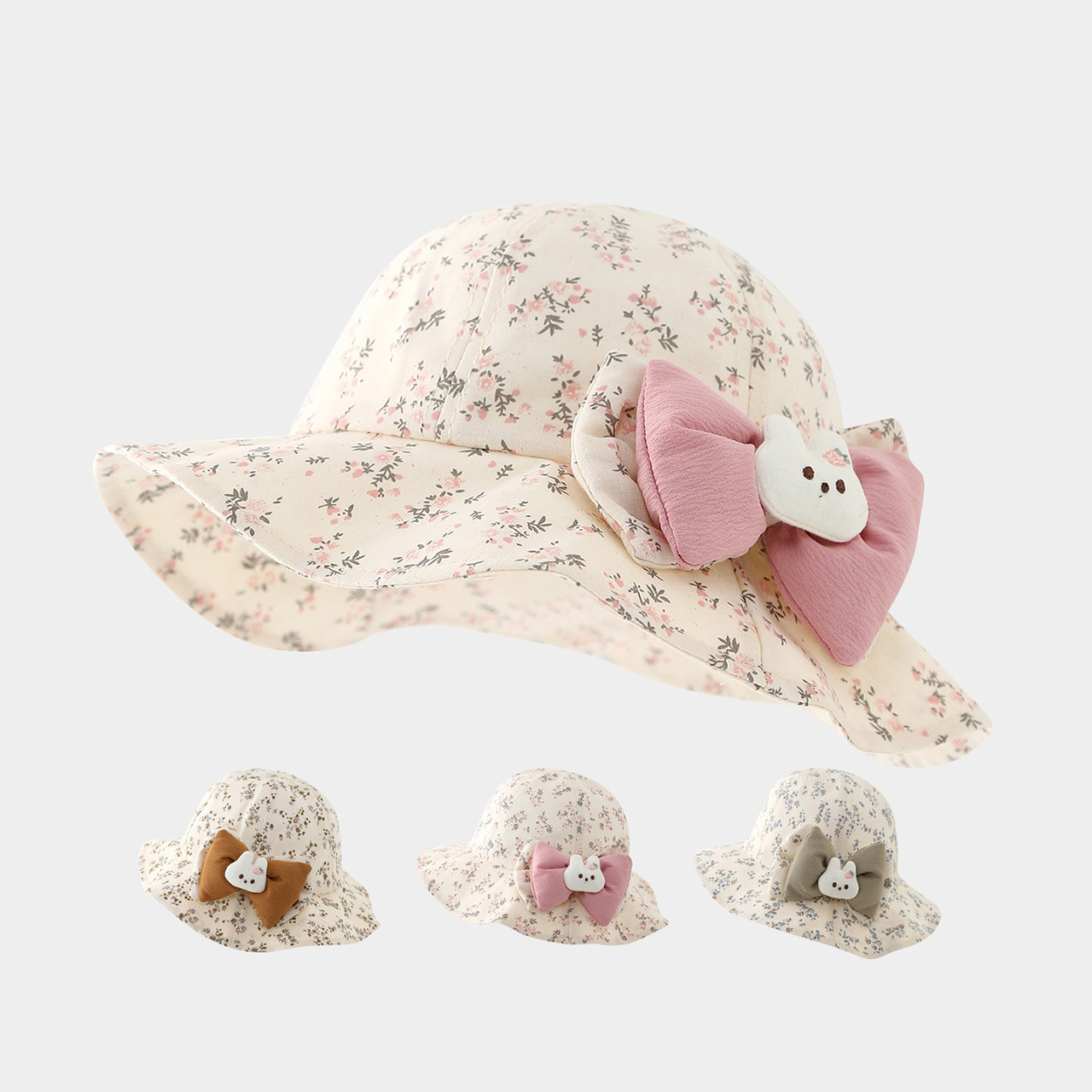 Bucket Hat Cotton - Baby Ruffle Brim Basin Cap Spring