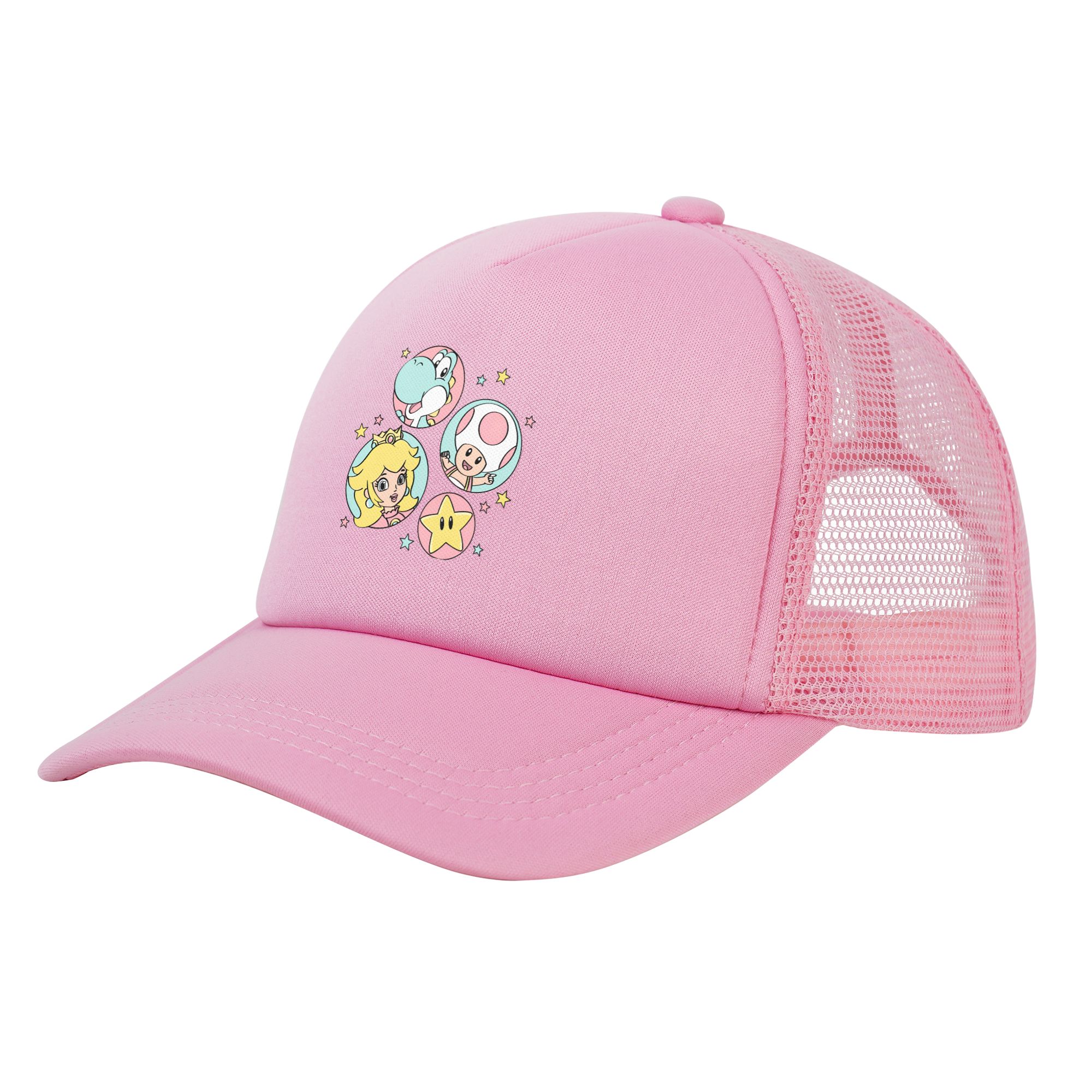 Trucker Cap Mesh - Summer Cooling Marioes characters Princess Peach