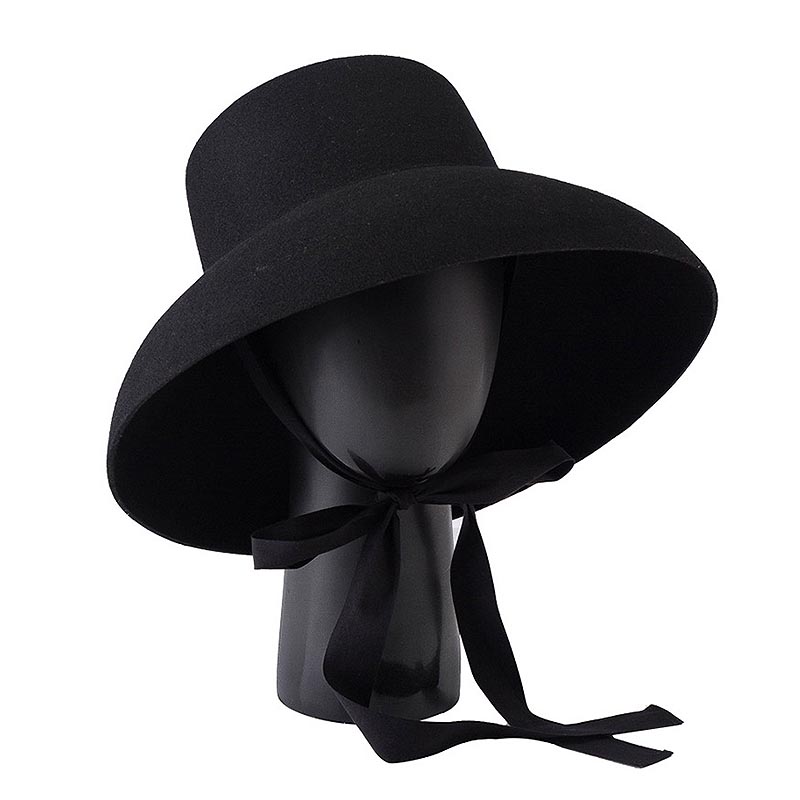 Retro Style Pure Wool Hat Wide - Fedora Hat Wool avaliação e preço