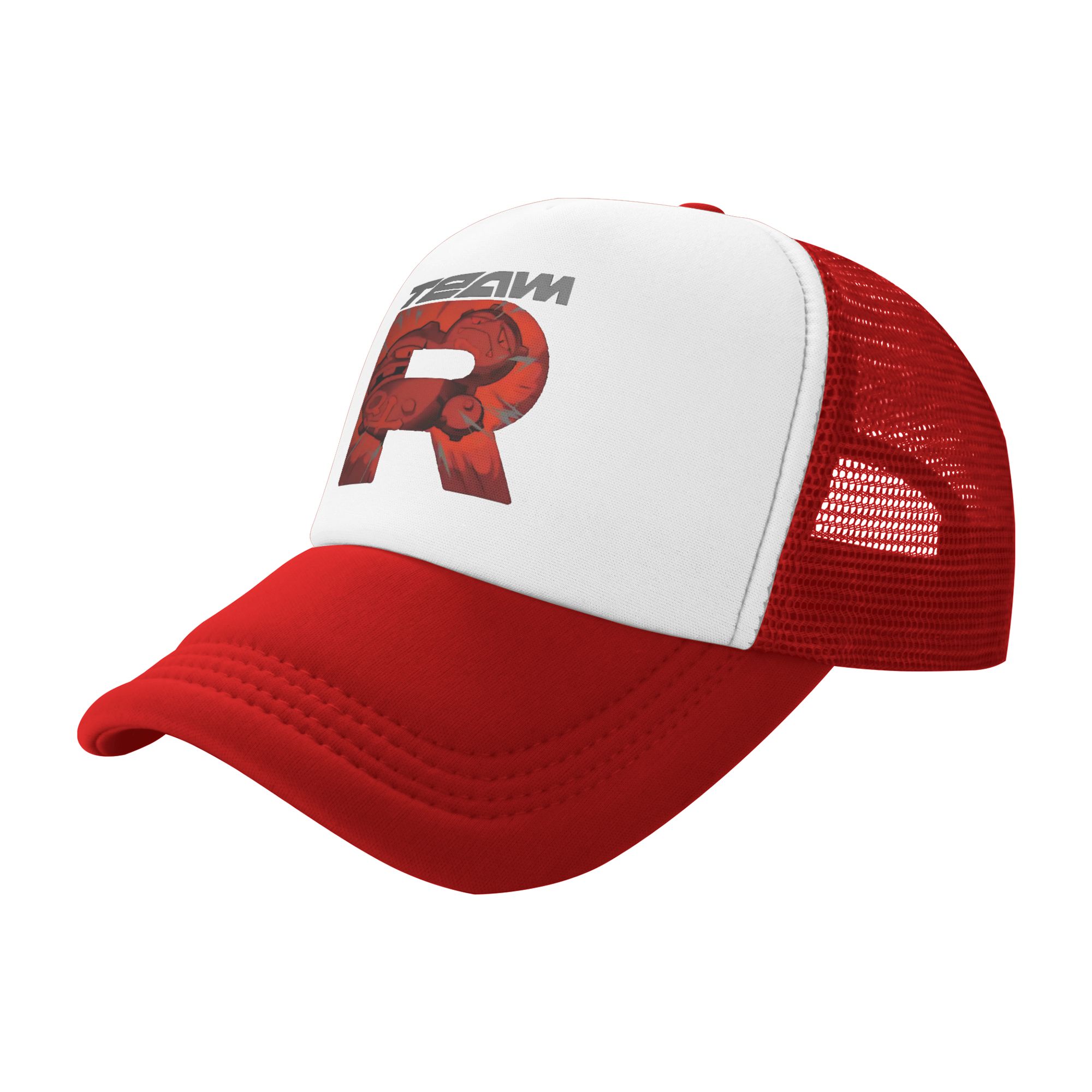 team rocket logo letter R POKE - Trucker Cap Mesh avaliação e preço