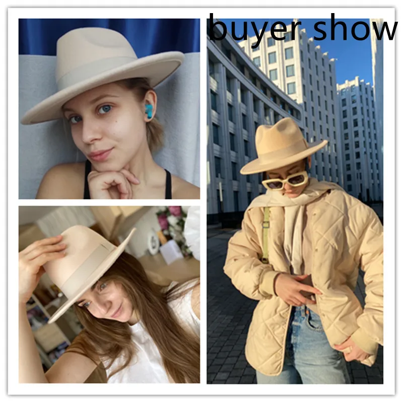 Fedora Hat Women Winter Hats f - Fedora Hat Wool avaliação e preço