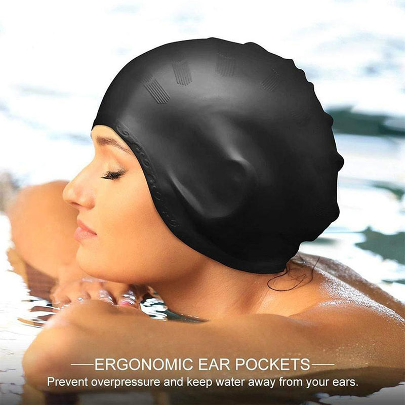 Adults Swimming Caps Men Women - Swim Hat Silicone avaliação e preço