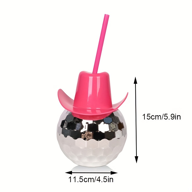 Disco Ball Cowboy Hat Tumbler  - Cowboy Hat Straw avaliação e preço