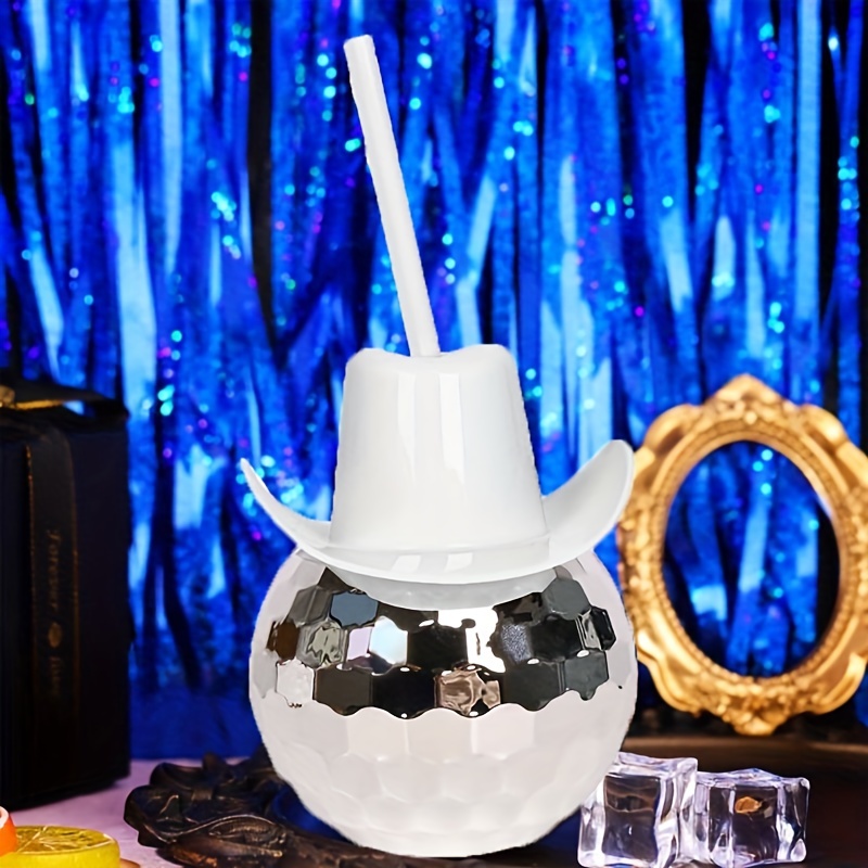 Disco Ball Cowboy Hat Tumbler  - Cowboy Hat Straw avaliação e preço
