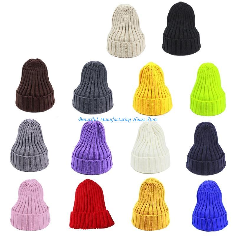 E56A Unisex Winter Ribbed Knit - Beanie Cuffed Knit avaliação e preço