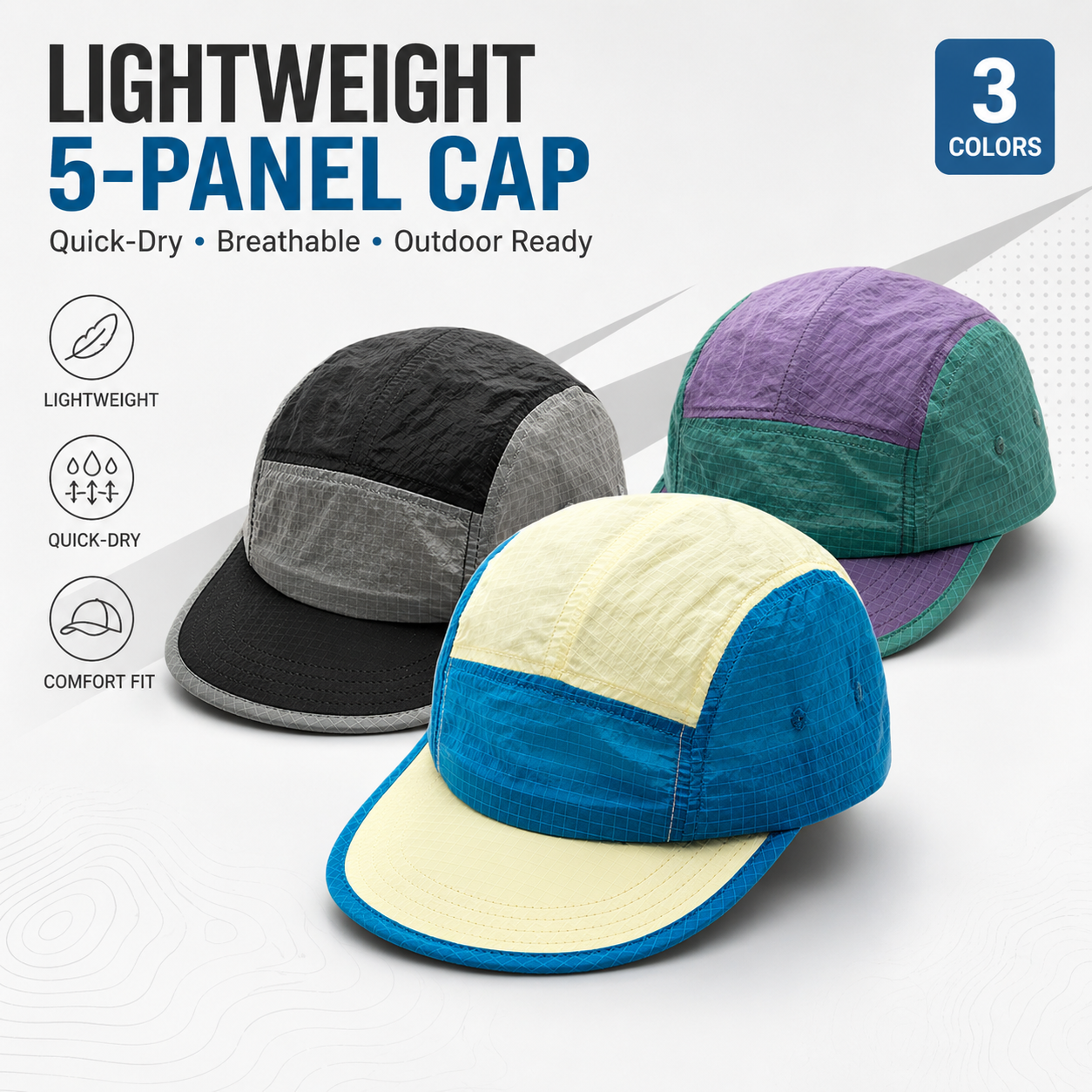 Unisex 5 Panel Camp Cap Ripsto - Corduroy Cap 5 Panel avaliação e preço