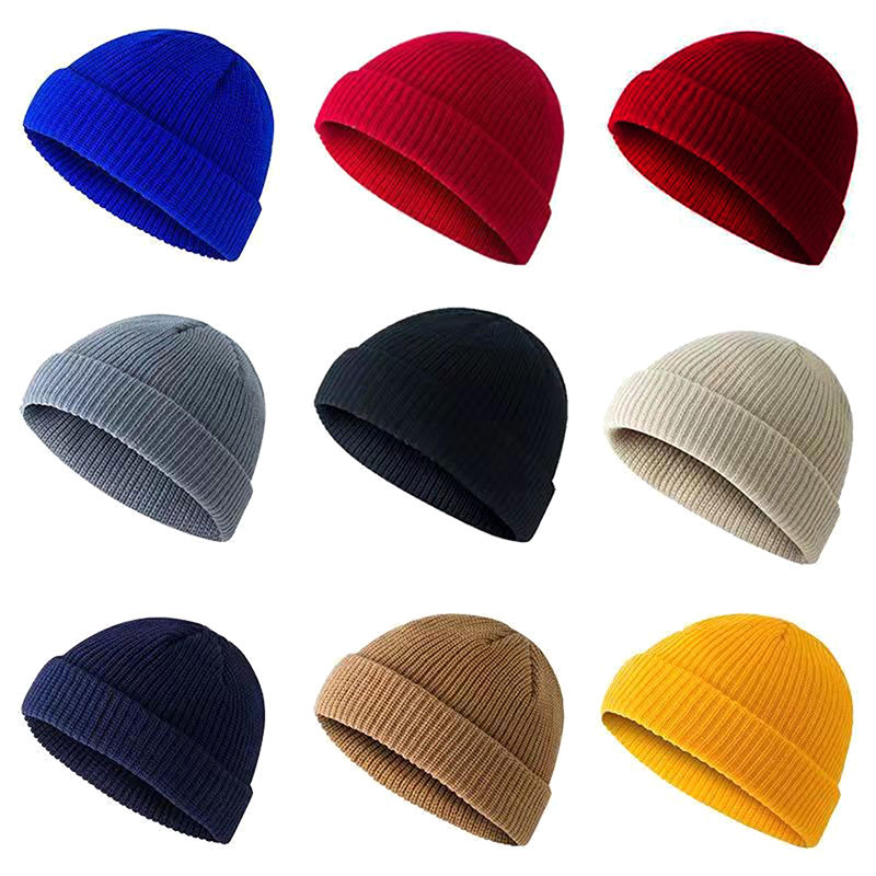 Winter Warm Unisex Wool Beanie - Beanie Cuffed Knit avaliação e preço