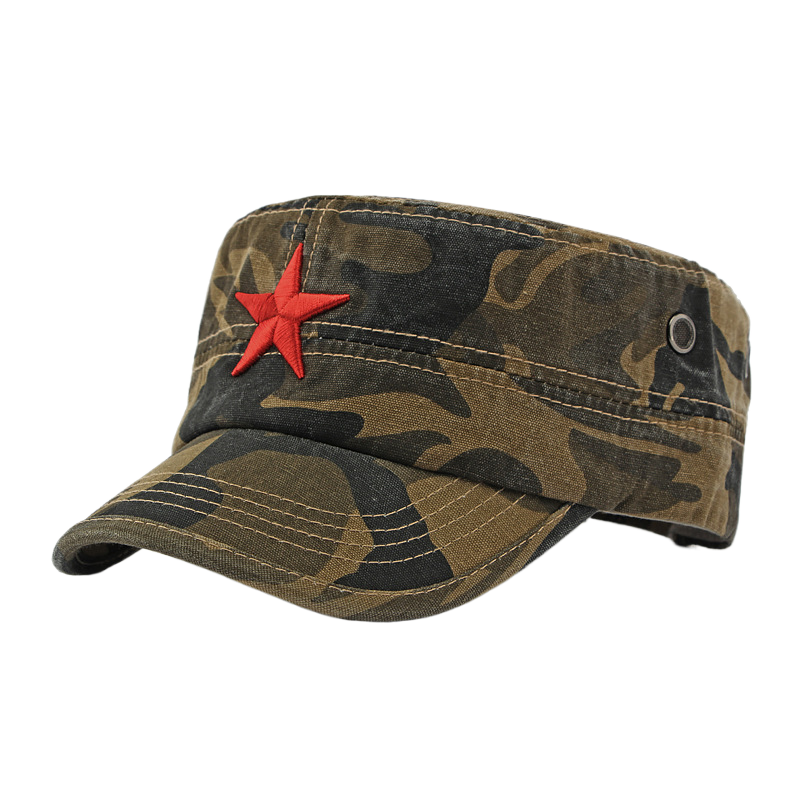 Men's Camouflage Flat Top Base - Dad Hat Cotton avaliação e preço