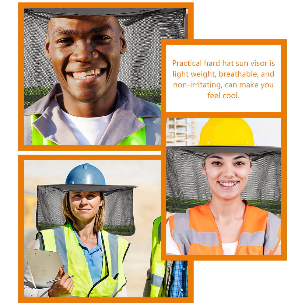 2Pcs Wide Brim Hard Hat Visor  - Sun Hat Wide Brim avaliação e preço