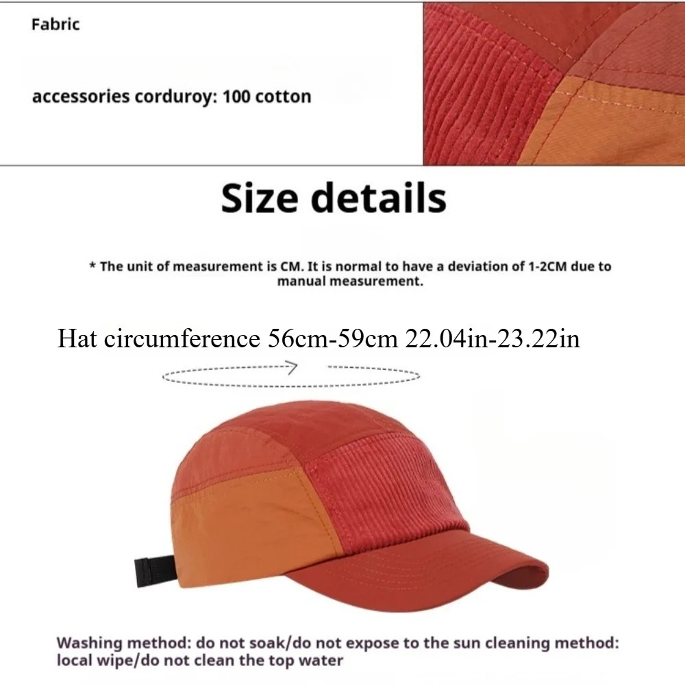 5 Panel Street Style Workwear  - Corduroy Cap 5 Panel avaliação e preço
