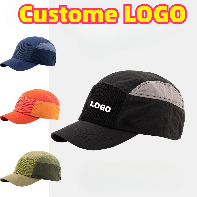 Custom Embroidered Logo Color  - Corduroy Cap 5 Panel avaliação e preço