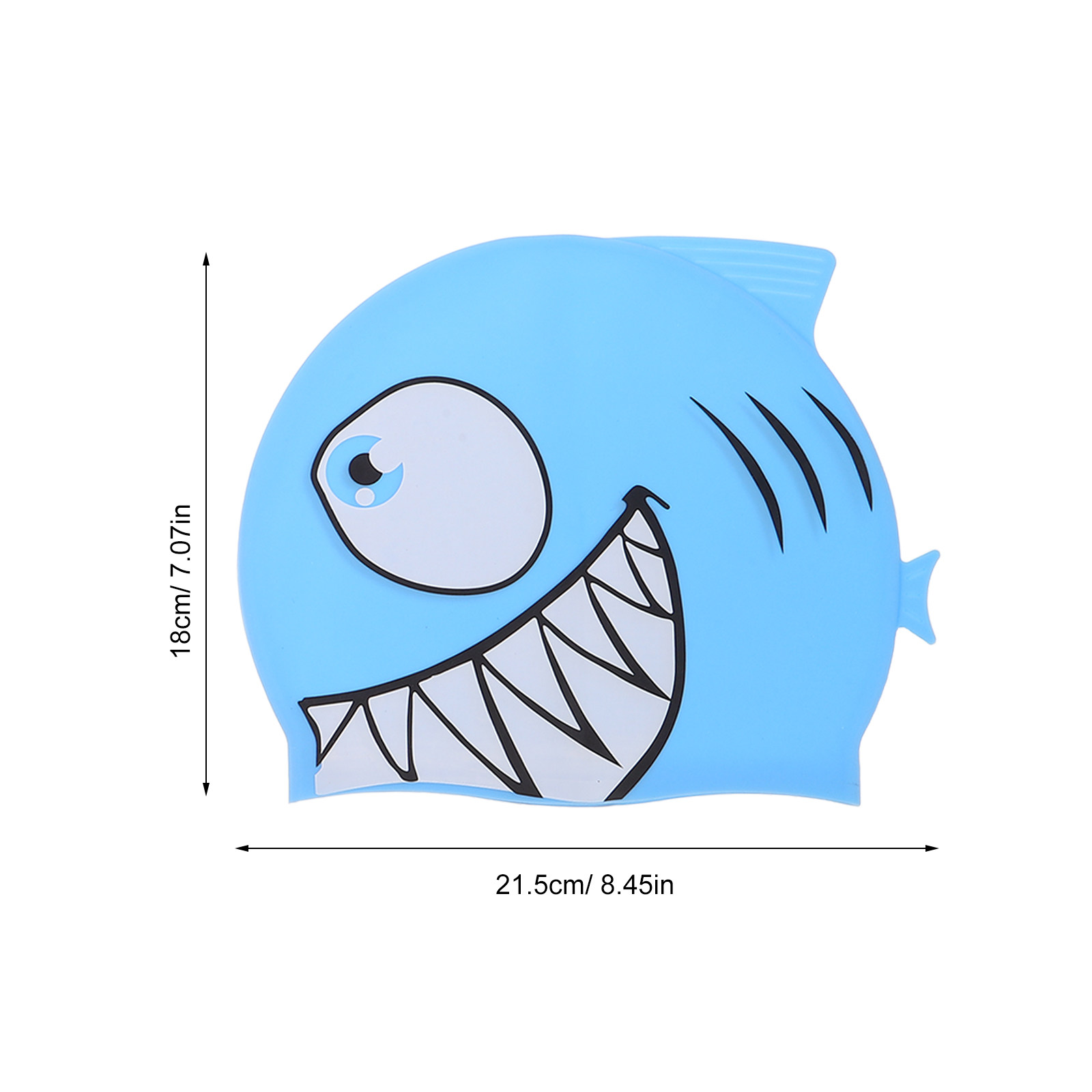 2Pcs Kids Fish Pattern Silicon - Swim Hat Silicone avaliação e preço
