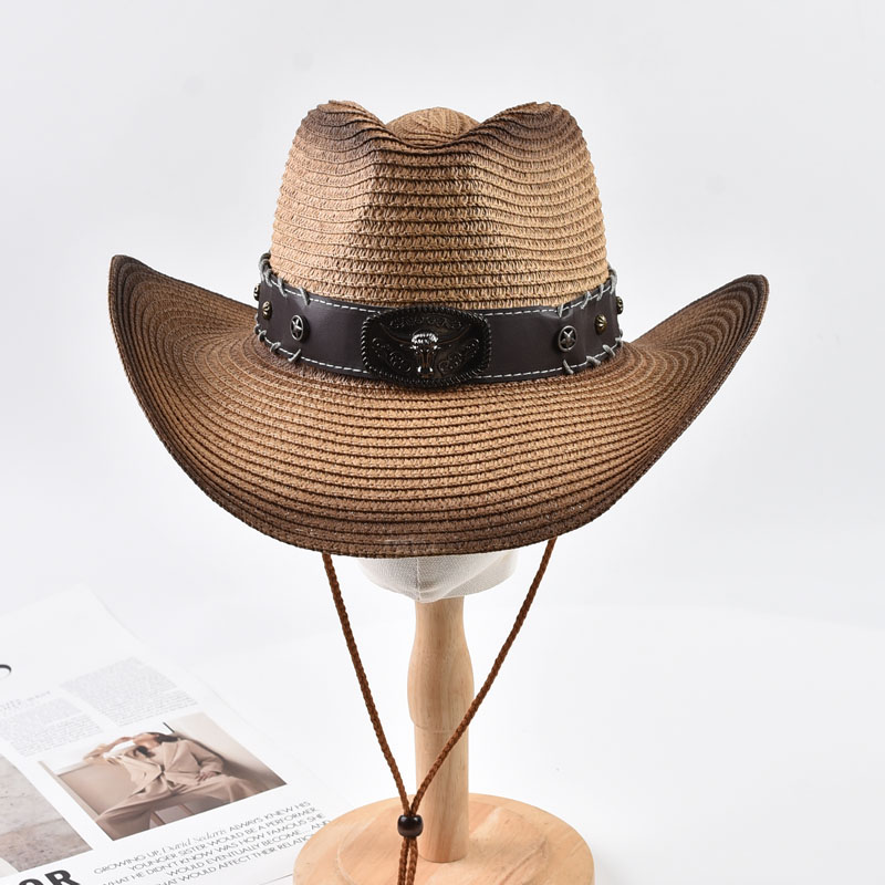 Summer Western Cowboy Straw Ha - Cowboy Hat Straw avaliação e preço
