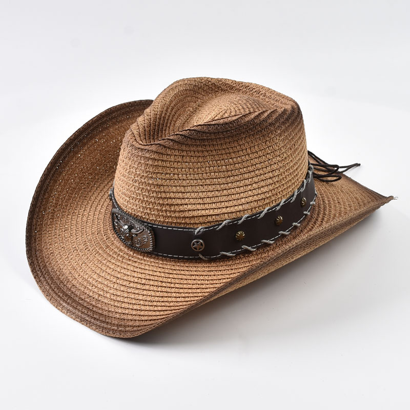 Summer Western Cowboy Straw Ha - Cowboy Hat Straw avaliação e preço