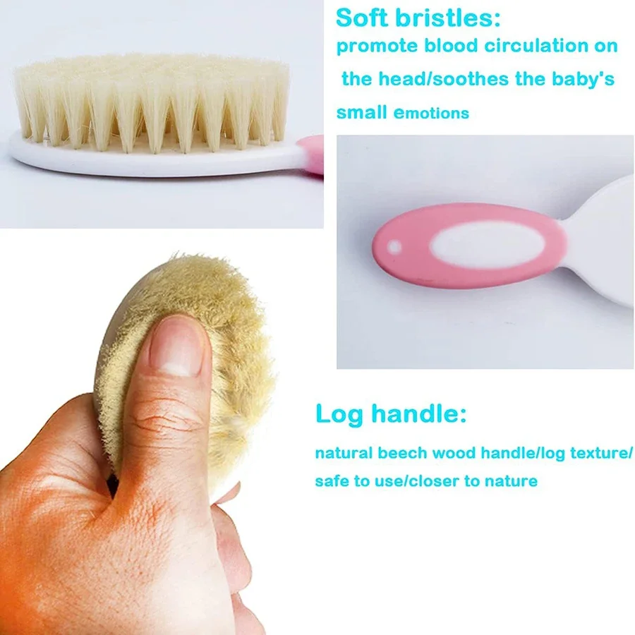 Baby Hair Brush Set for Newbor - Swim Hat Silicone avaliação e preço