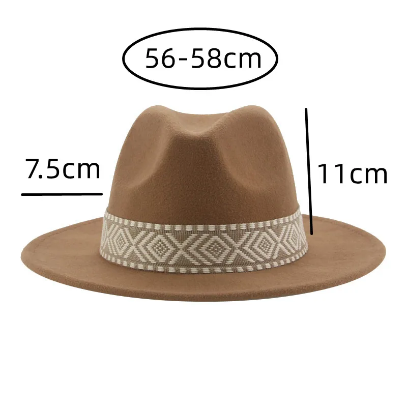 Panama Hat Western Cowboy Hats - Fedora Hat Wool avaliação e preço