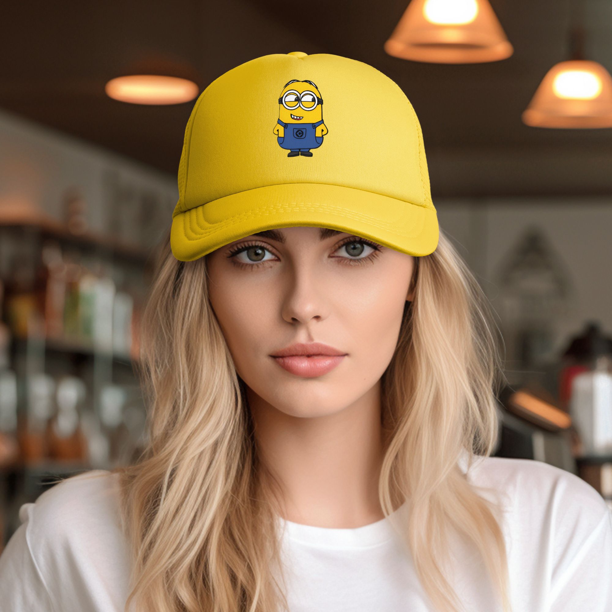 Cooling Breathable Minions Cha - Trucker Cap Mesh avaliação e preço