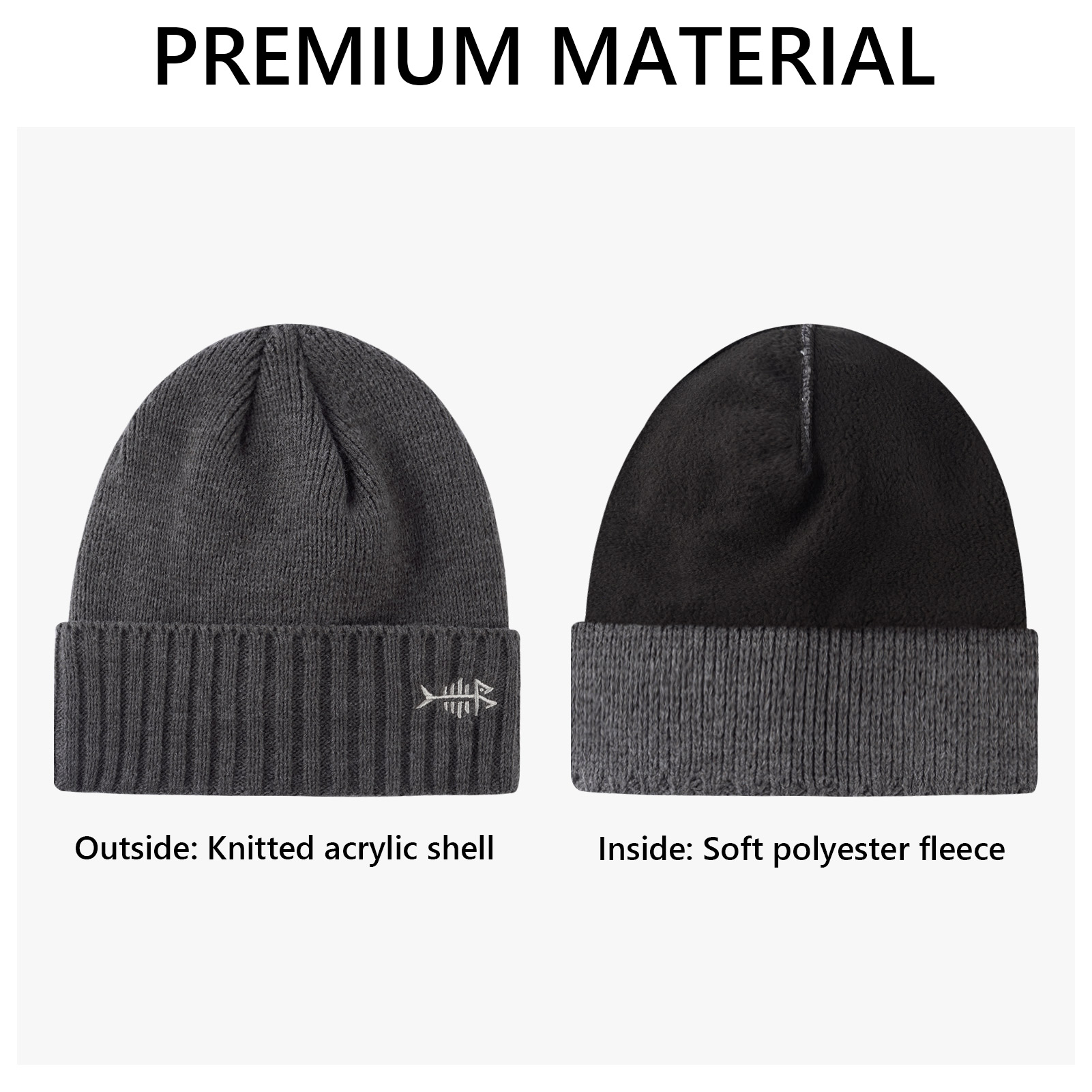 BASSDASH Winter Beanie Hats wi - Beanie Cuffed Knit avaliação e preço