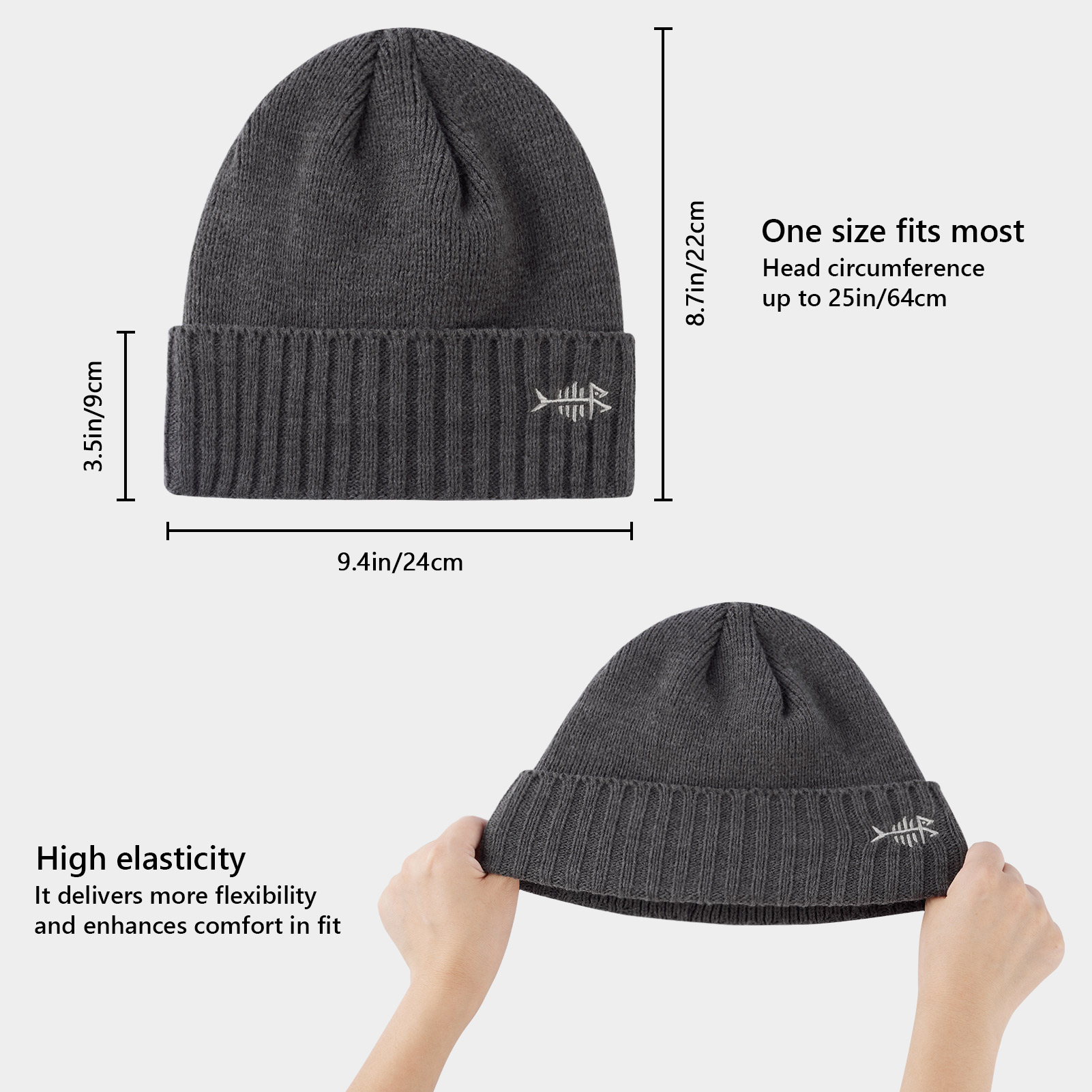 BASSDASH Winter Beanie Hats wi - Beanie Cuffed Knit avaliação e preço