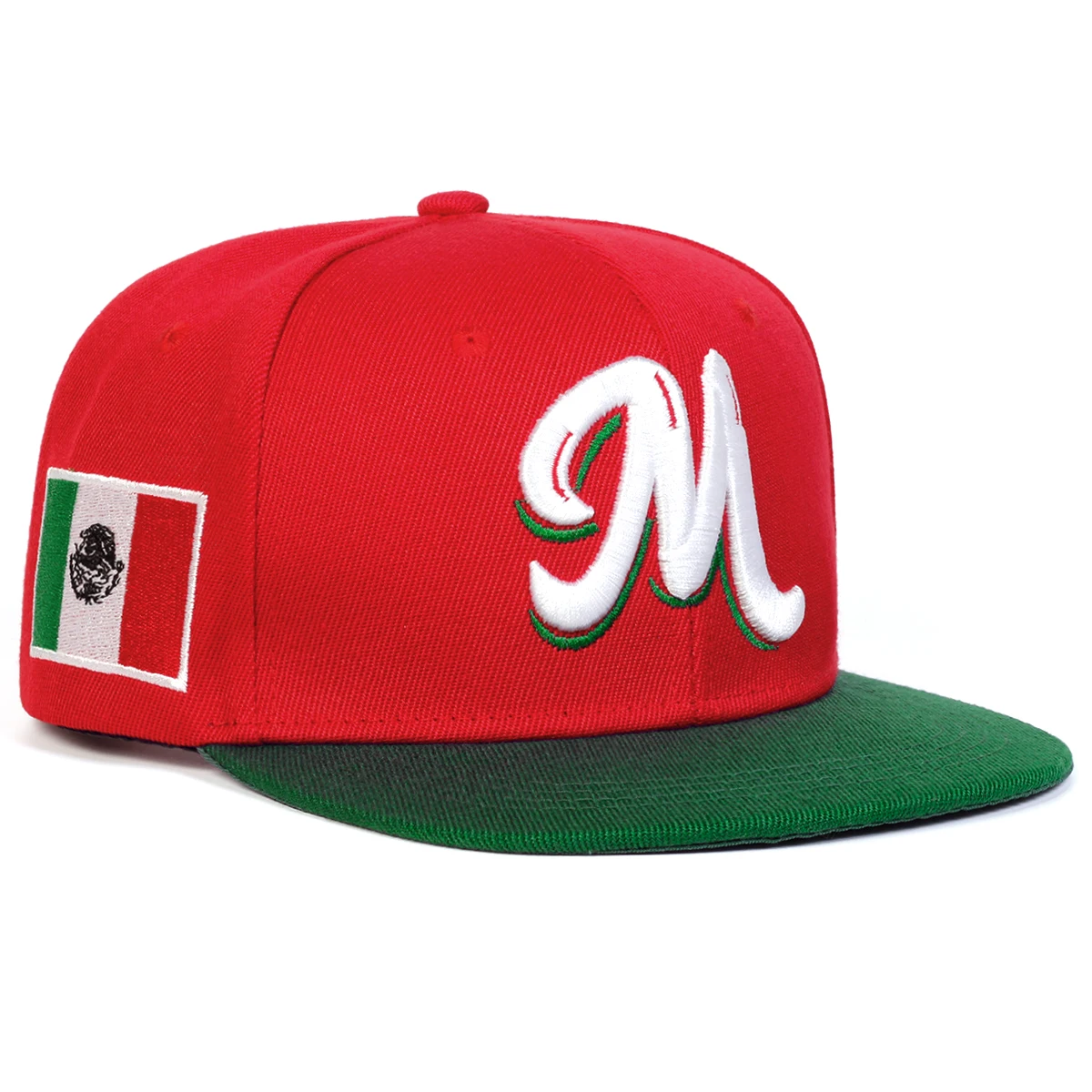 M Letter Embroidered Snapback  - Snapback Hat Flat avaliação e preço