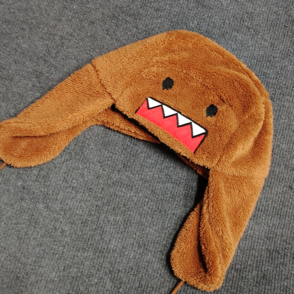 Cartoon Monster Faux Fur Trapp - Trapper Hat Ear Flap avaliação e preço