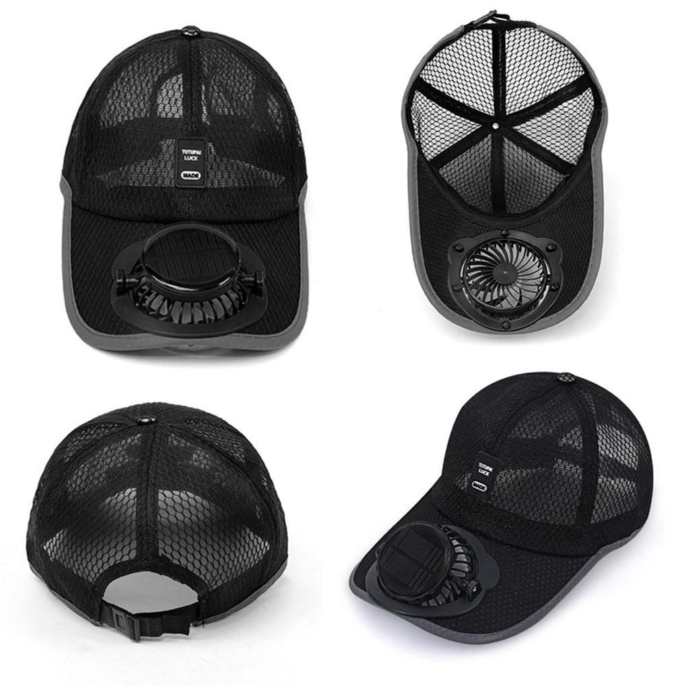 Mesh Baseball Hat With Solar P - Golf Cap Dad avaliação e preço