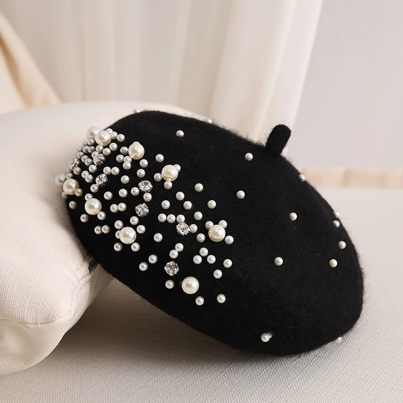 2024 Winter Wool Beret with Rh - Beret French Wool avaliação e preço