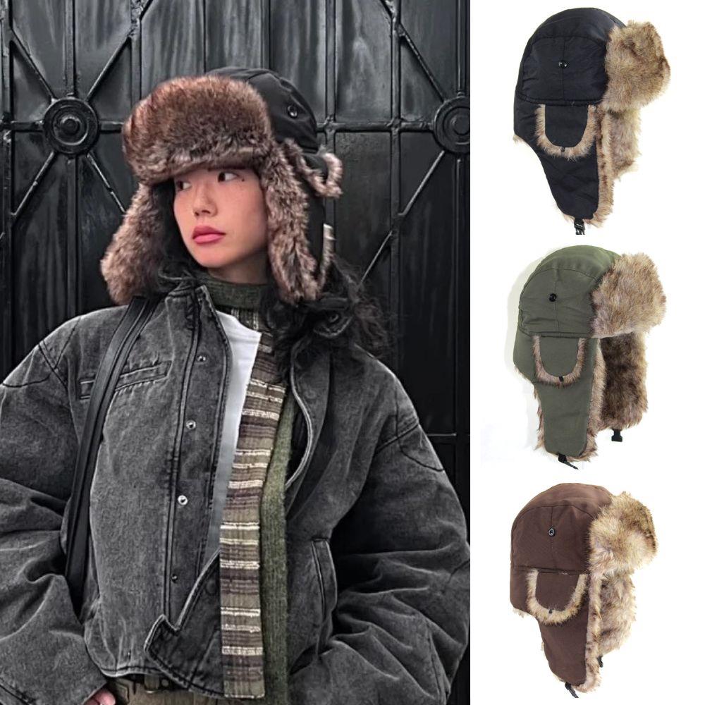 1PC Winter Trapper Aviator Tro - Trapper Hat Ear Flap avaliação e preço