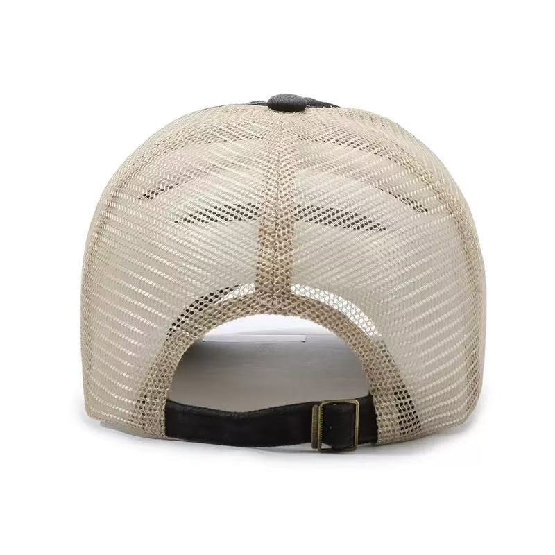 Custom Logo Washed Mesh Cap Br - Visor Sun Hat avaliação e preço