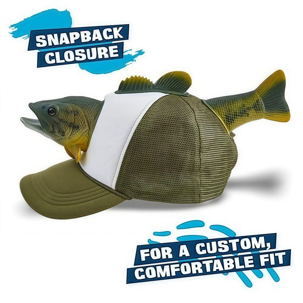 Funny 3D Fish Animal Trucker H - Trucker Cap Mesh avaliação e preço