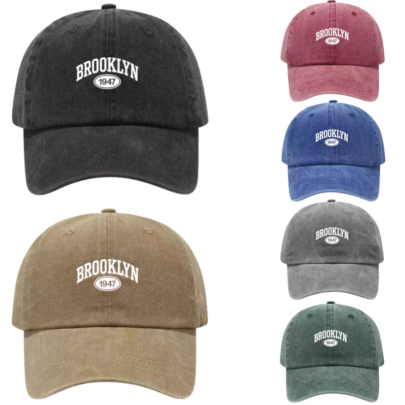 Brooklyn 1947 Printed Washed C - Golf Cap Dad avaliação e preço