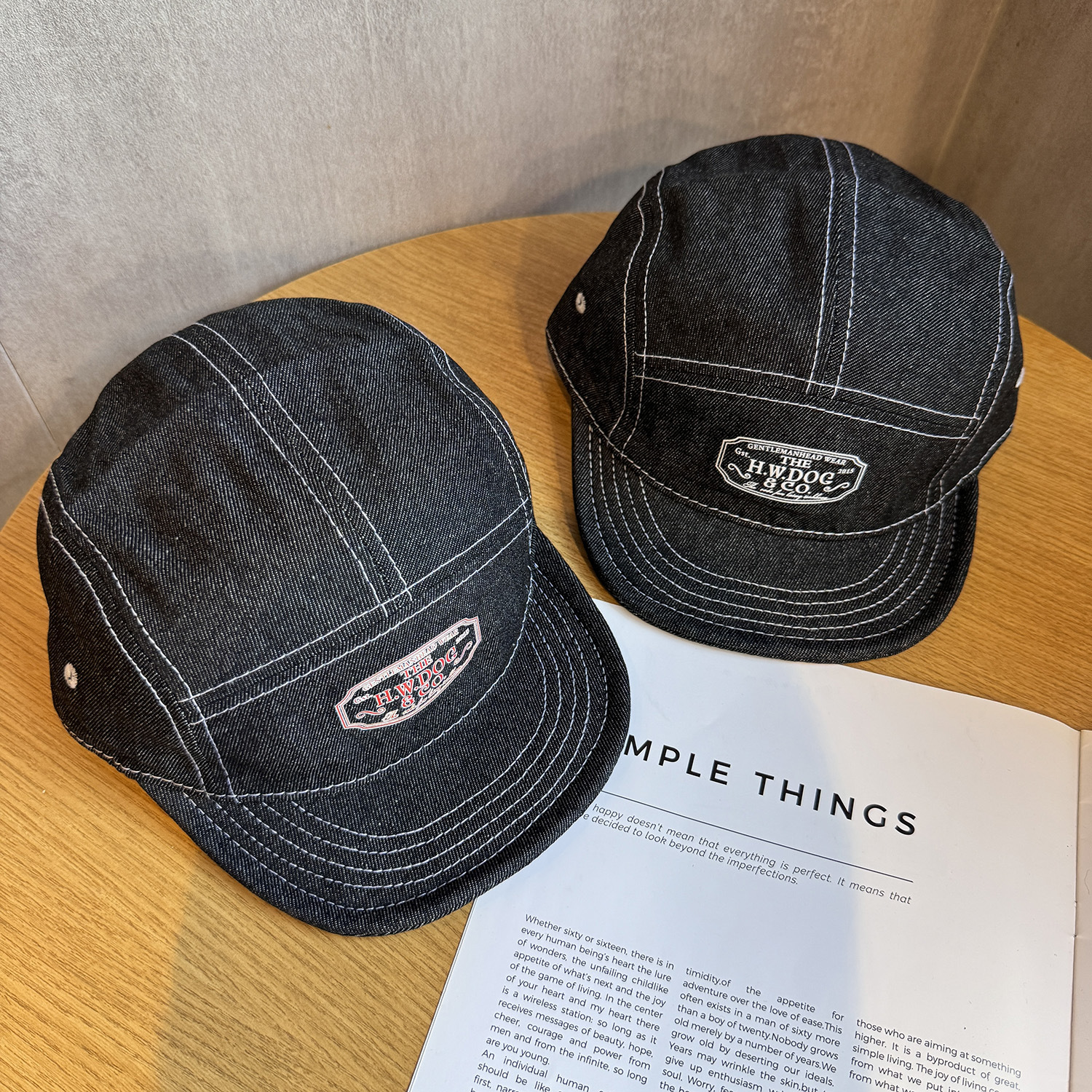 5 Panel Baseball Cap Denim Cot - Corduroy Cap 5 Panel avaliação e preço