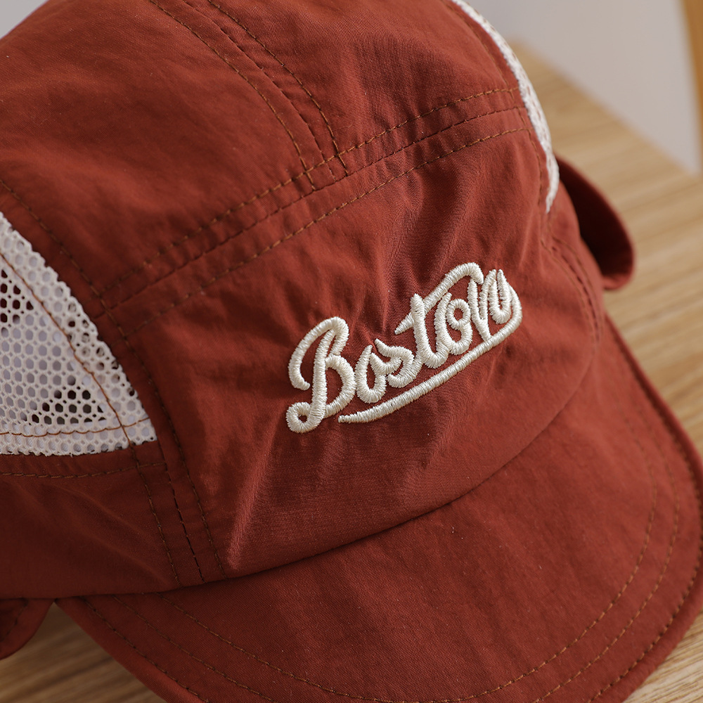 Letter Embroidered Baby Sun Ha - Bucket Hat Cotton avaliação e preço