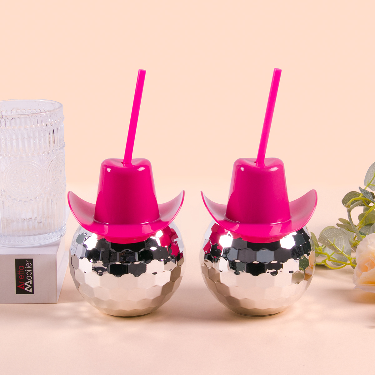 Disco Ball Cups Cowboy hat Dis - Cowboy Hat Straw avaliação e preço
