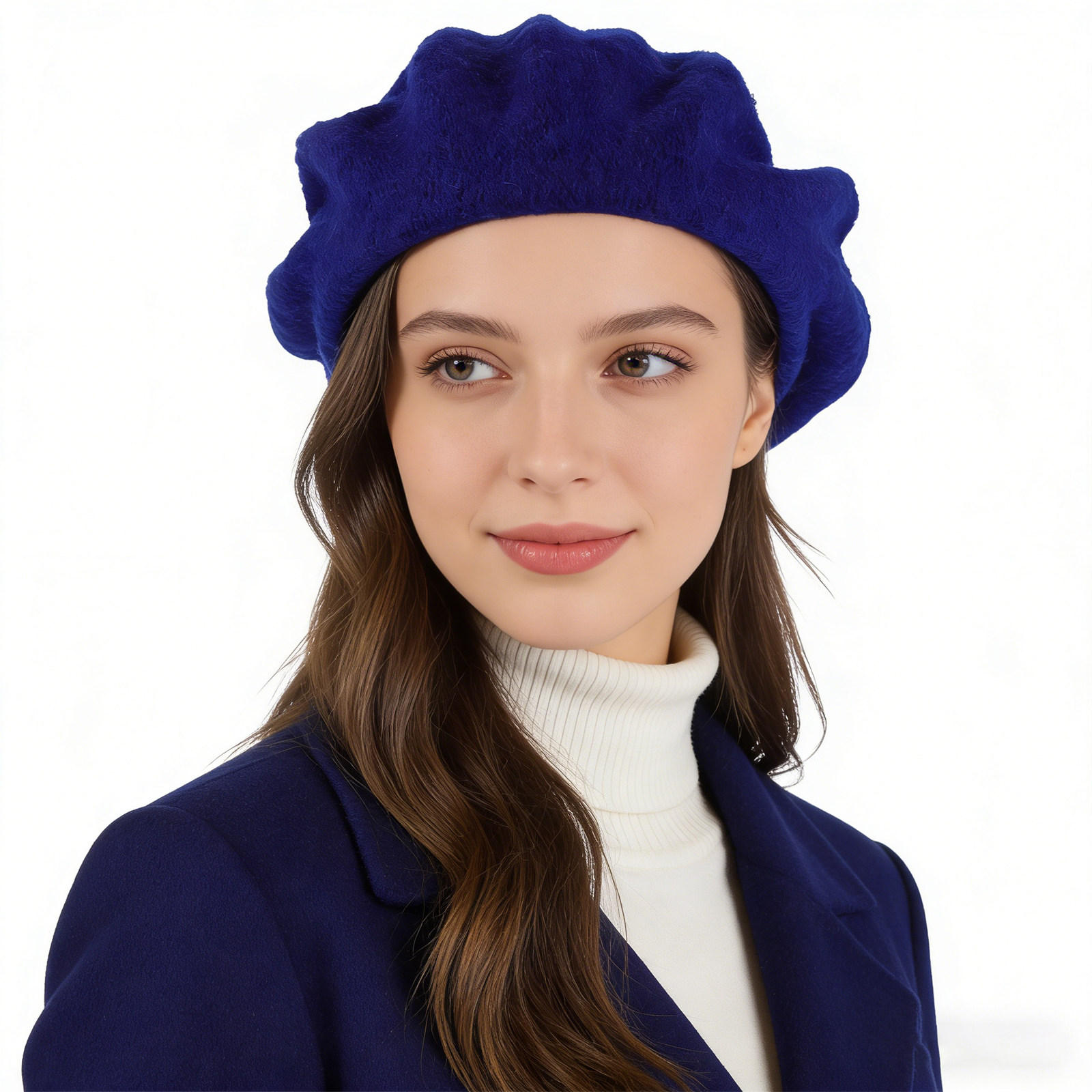 French Beret Hat for Women Nav - Beret French Wool avaliação e preço