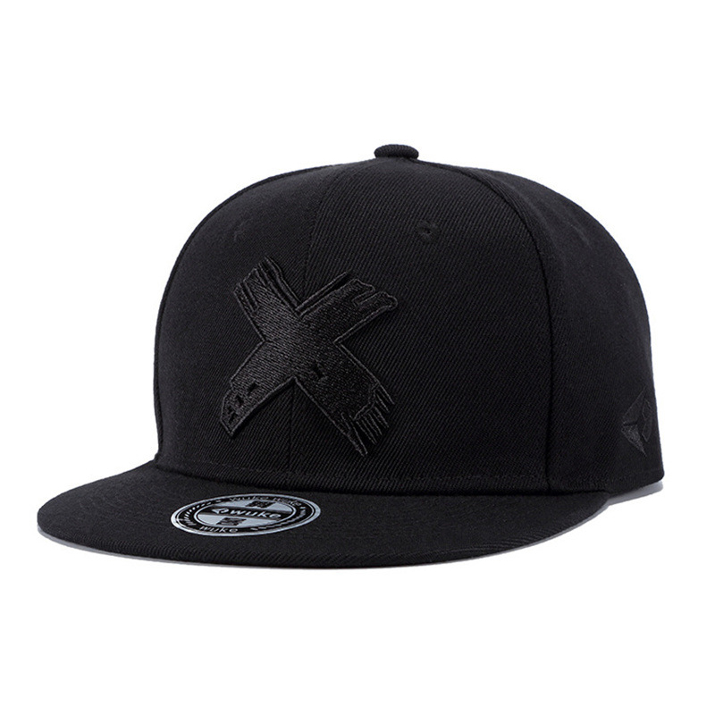 Letter X 3D Embroidered Flat-B - Snapback Hat Flat avaliação e preço