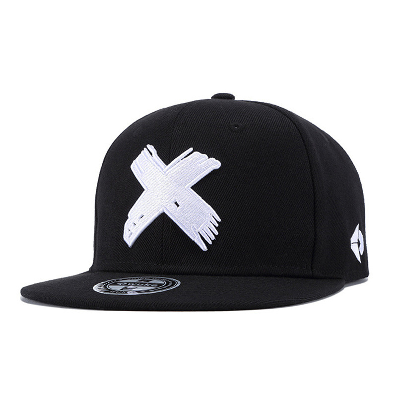 Letter X 3D Embroidered Flat-B - Snapback Hat Flat avaliação e preço