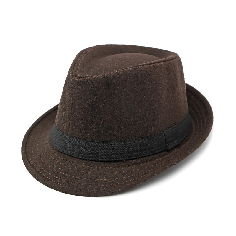 Hat for Men New Autumn Winter  - Fedora Hat Wool avaliação e preço