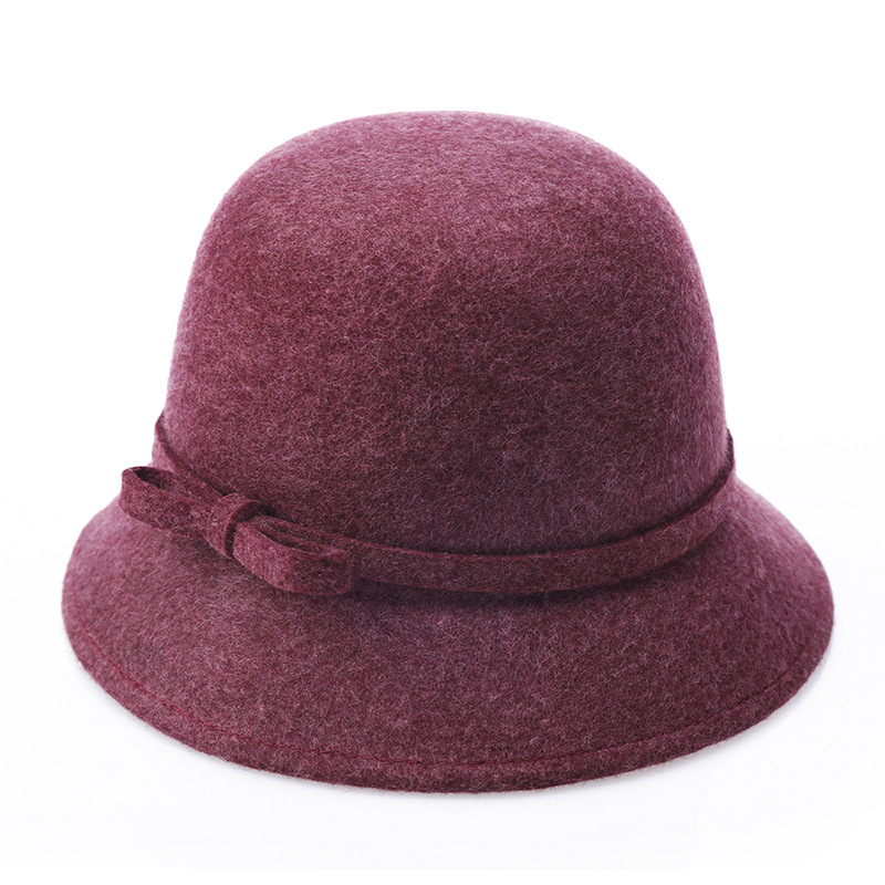 100% Real Wool Women Hats Autu - Fedora Hat Wool avaliação e preço