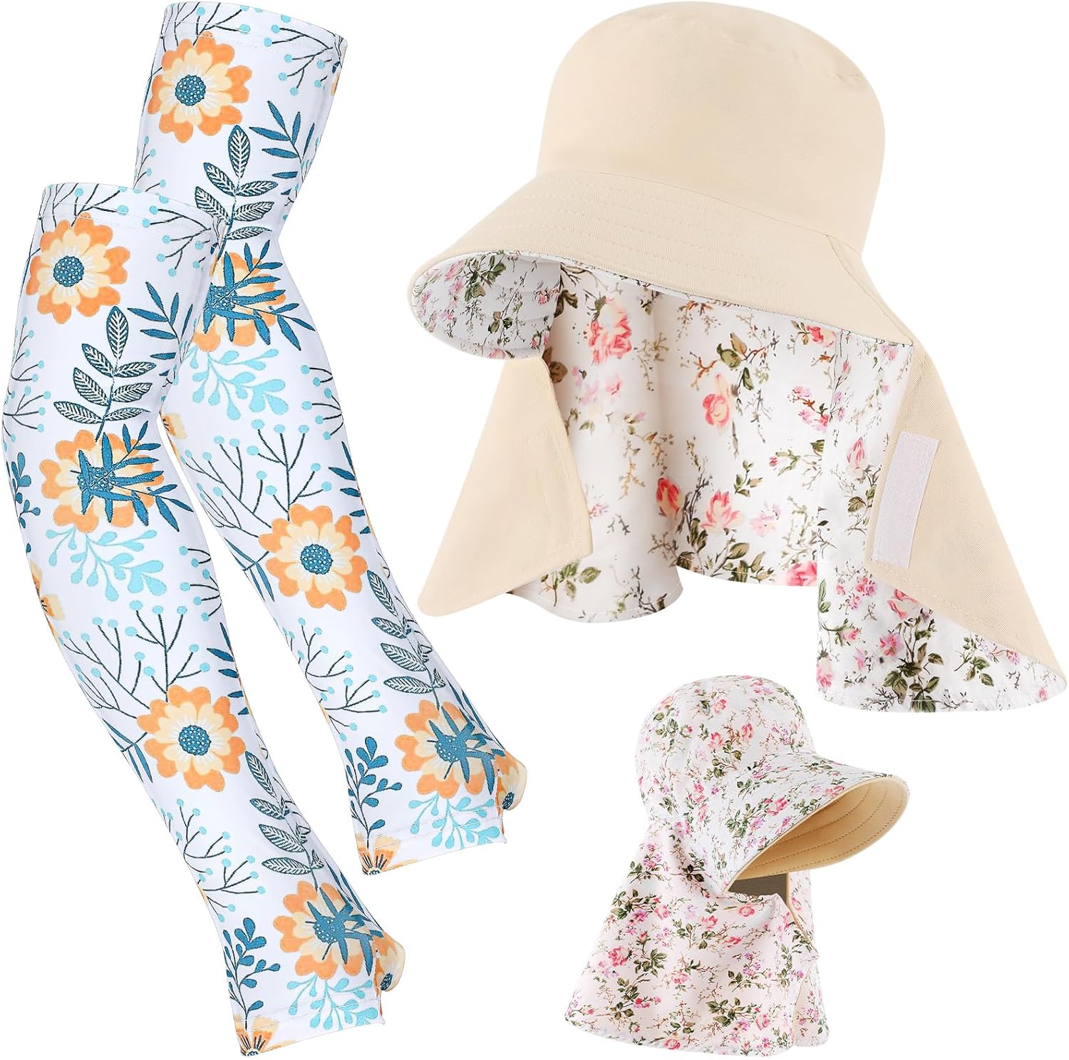 2 Pcs Floral Garden Hat for Wo - Sun Hat Wide Brim avaliação e preço