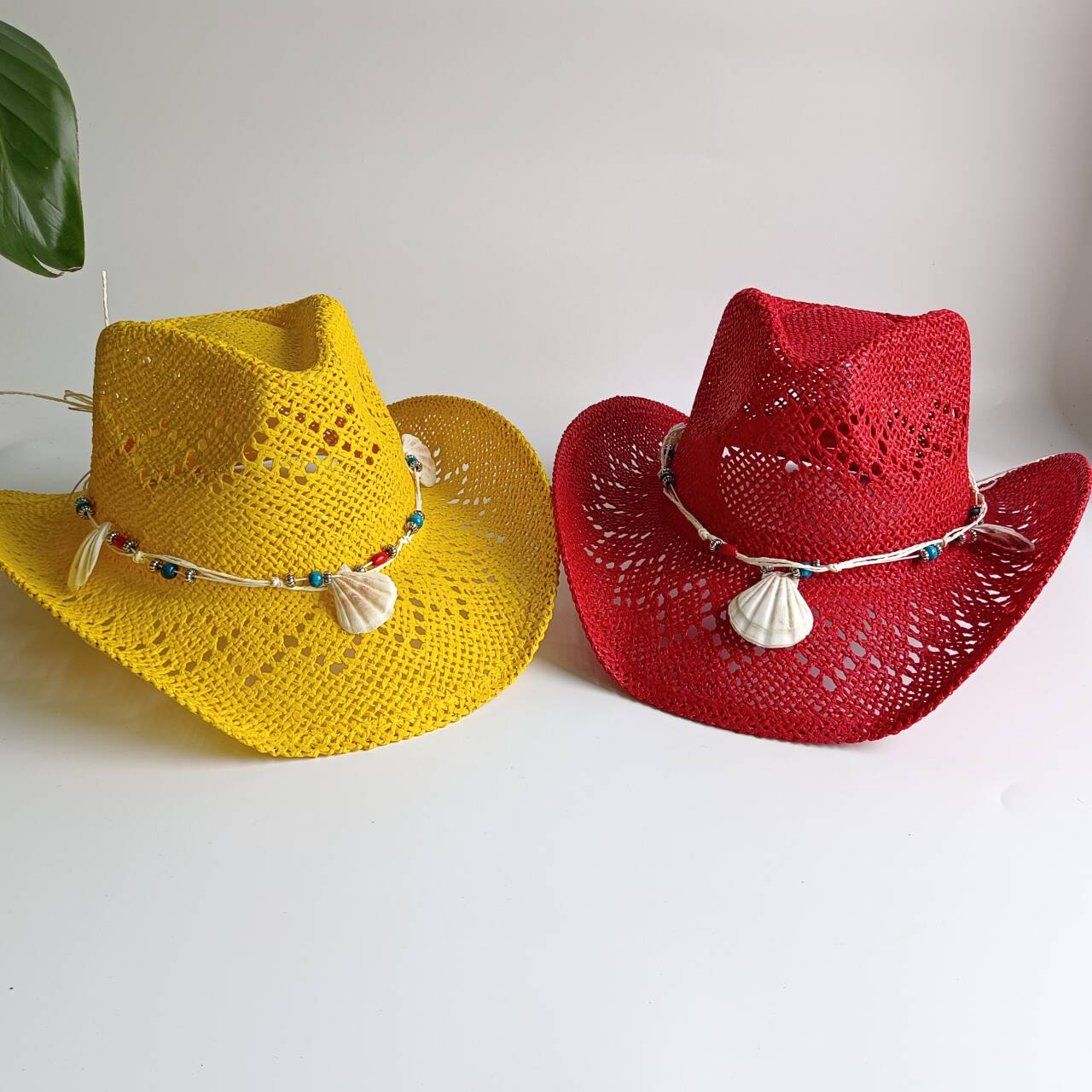 Bright yellow Cowboy Straw Hat - Cowboy Hat Straw avaliação e preço