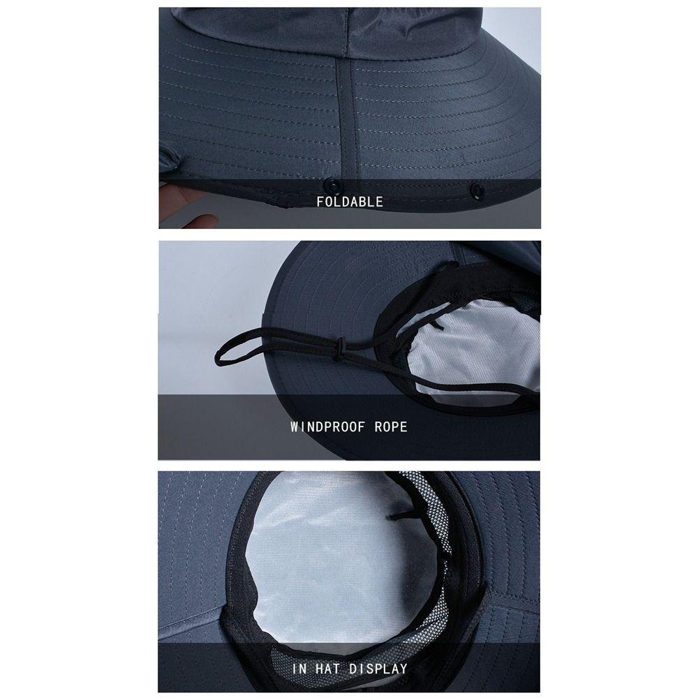 Fashion Cloth Men Sun Hat Big  - Bucket Hat Cotton avaliação e preço