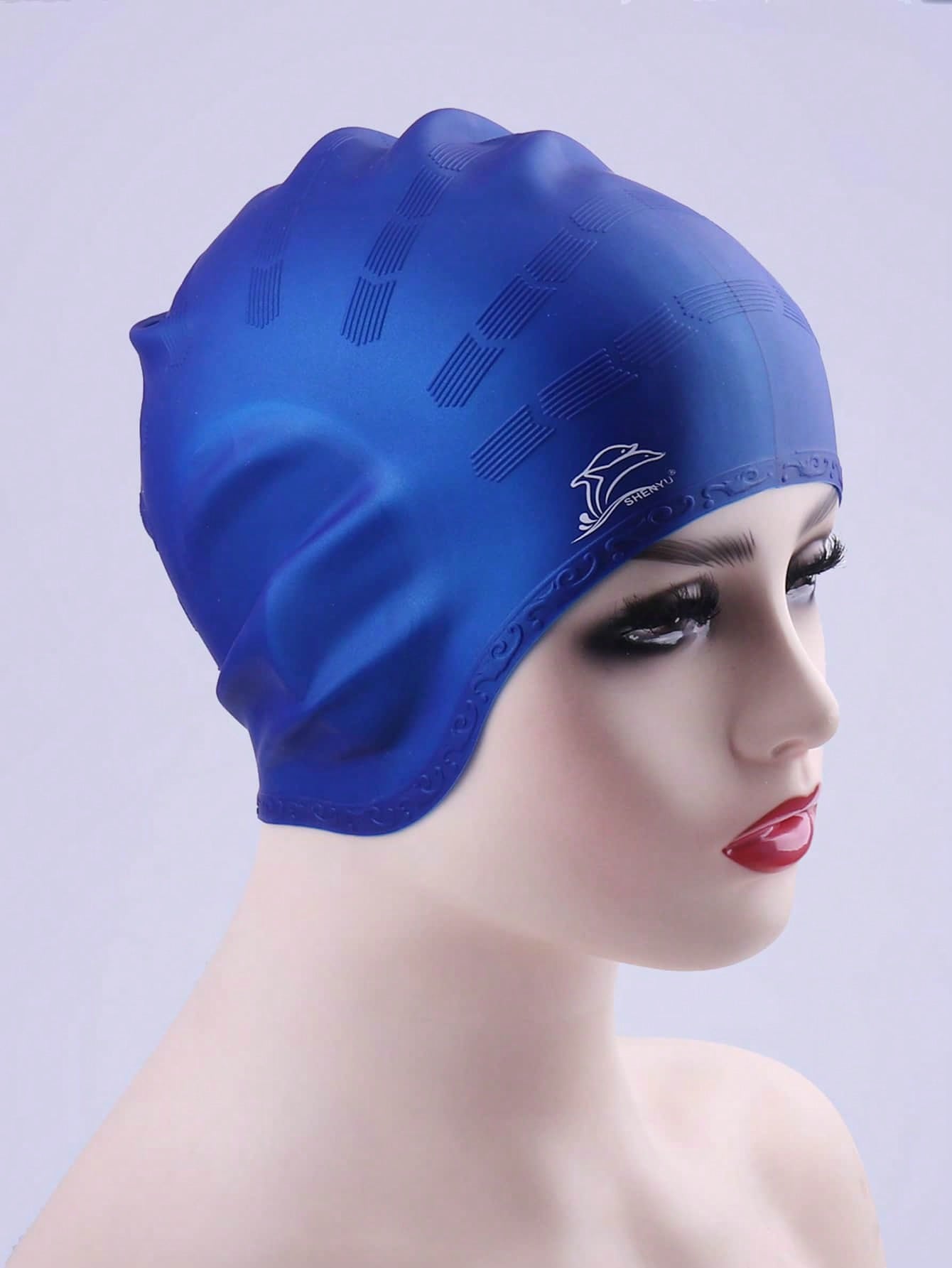 Silicone Waterproof Swim Cap E - Swim Hat Silicone avaliação e preço