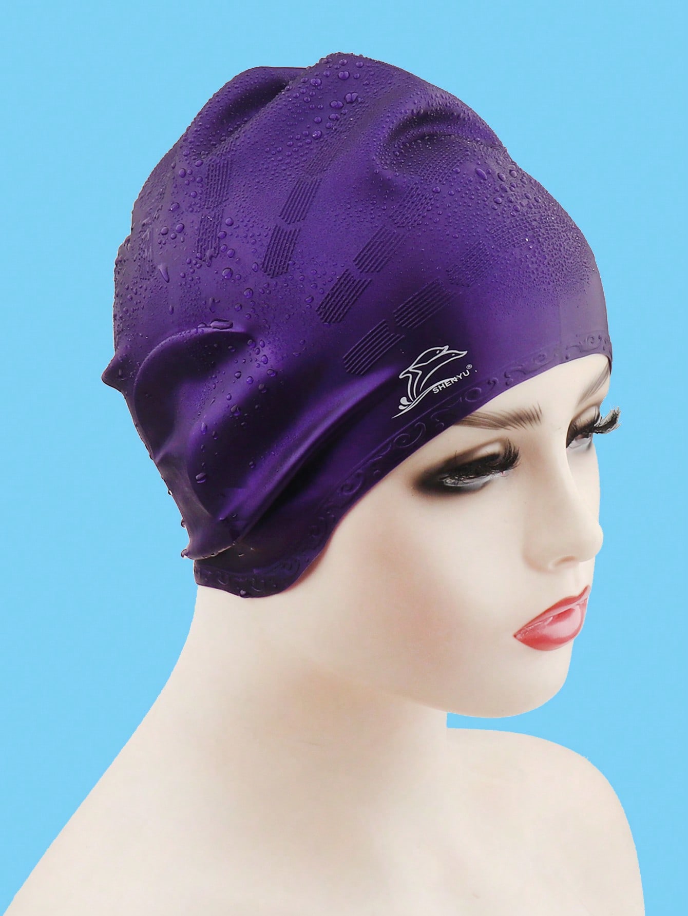 Silicone Waterproof Swim Cap E - Swim Hat Silicone avaliação e preço