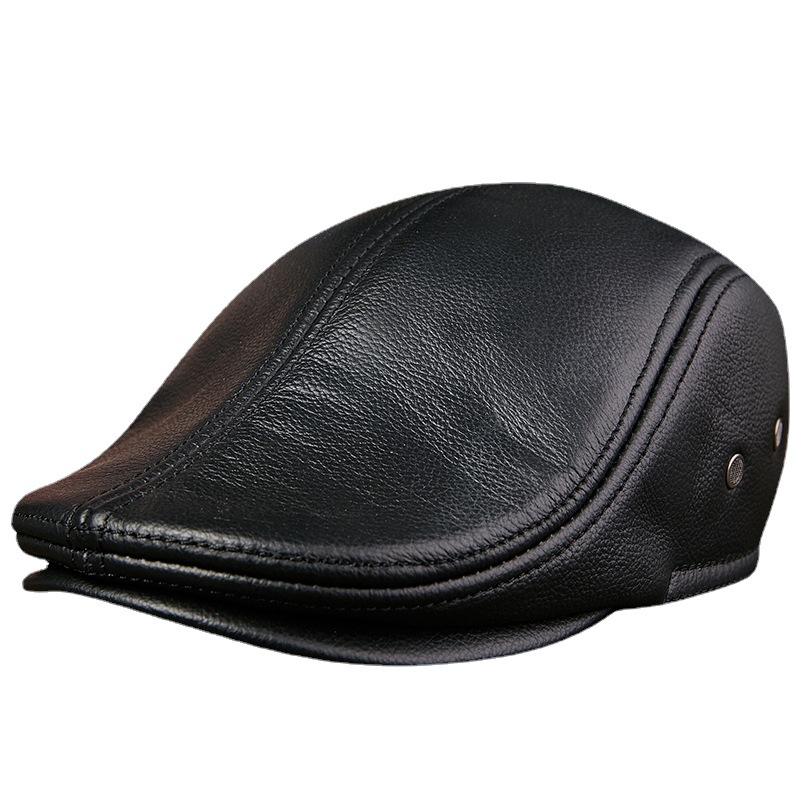 Genuine Cowhide Leather Men Be - Baseball Cap Structured avaliação e preço