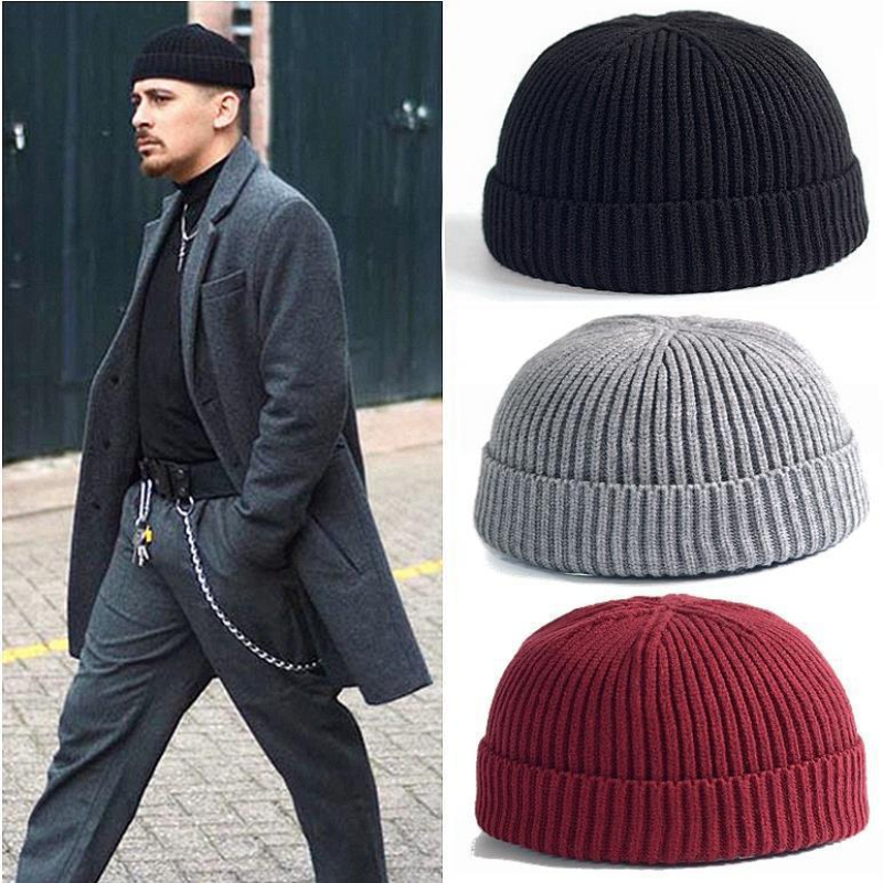 Winter Knitted Hat Warm Outdoo - Beanie Cuffed Knit avaliação e preço