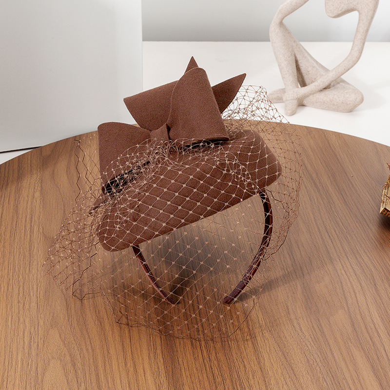 French Black Beret Fascinator  - Beret French Wool avaliação e preço