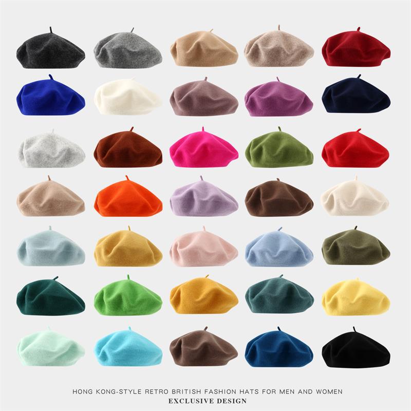 Big Size Beret Women  Large Be - Beret French Wool avaliação e preço