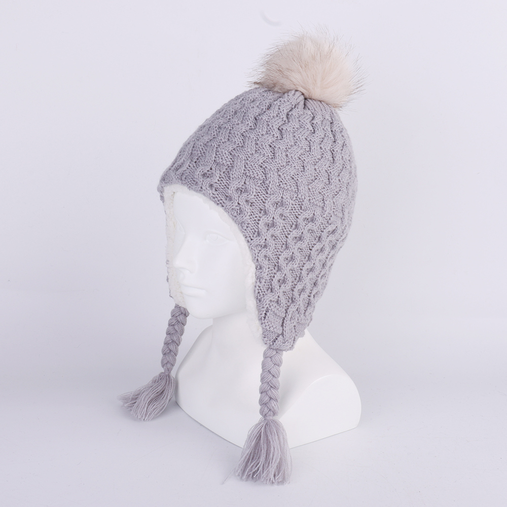 Baby Winter Knit Earflap Hats  - Trapper Hat Ear Flap avaliação e preço